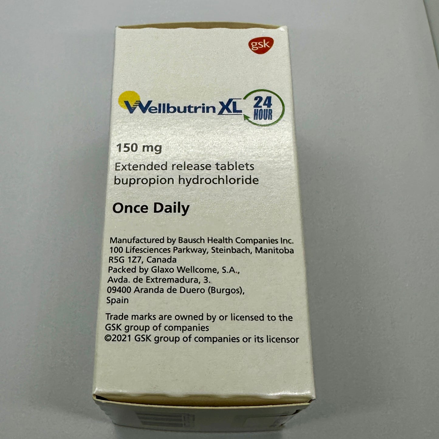 安非他酮威克倦Wellbutrin XL 150mg 30片